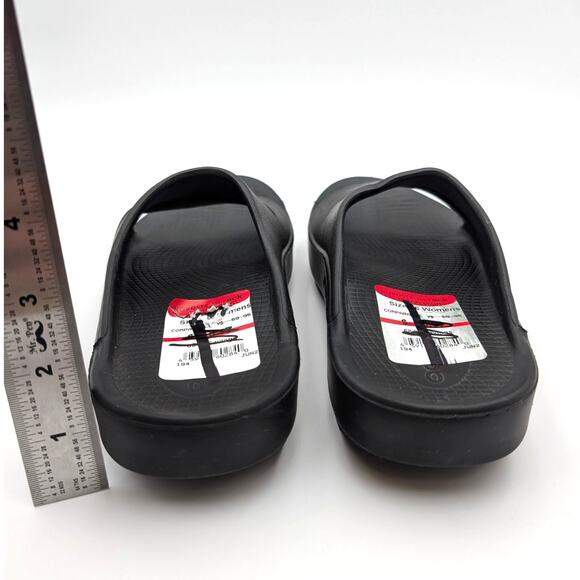Oofos OOahh Sport Flex Recovery Slide Sandal Unisex Black Size USW6/M4 EU37 - Picture 5 of 11